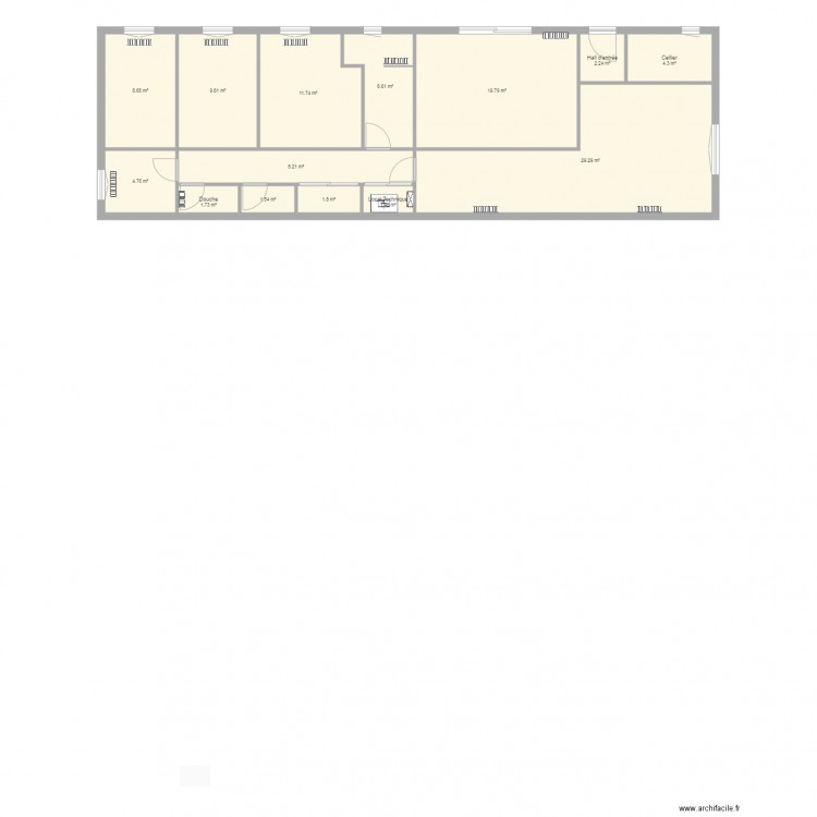 test location box. Plan de 0 pièce et 0 m2