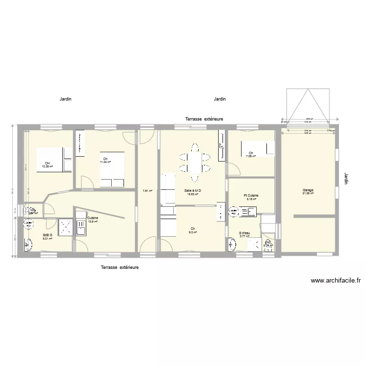 Pe Sec Rdc base achat. Plan de 