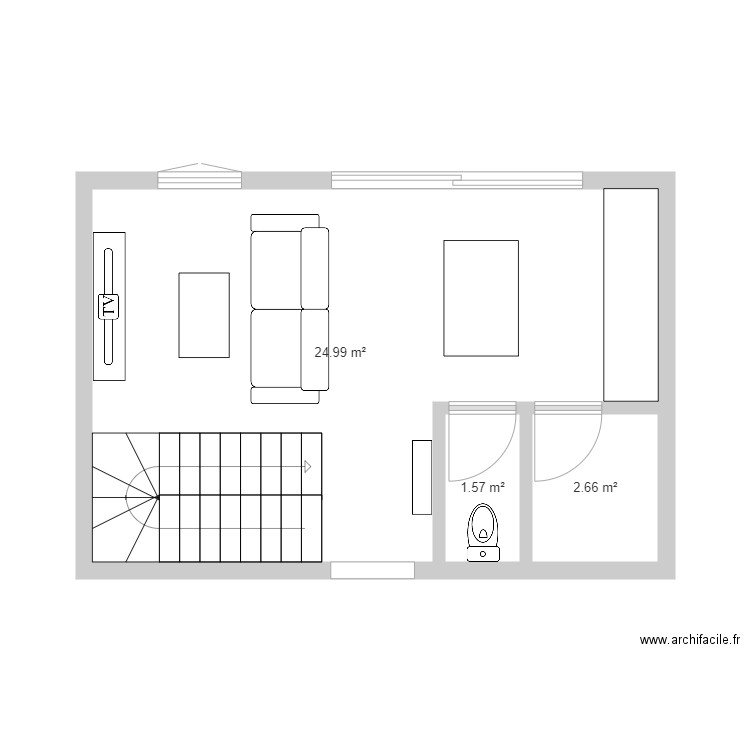 alternative duplex. Plan de 0 pièce et 0 m2