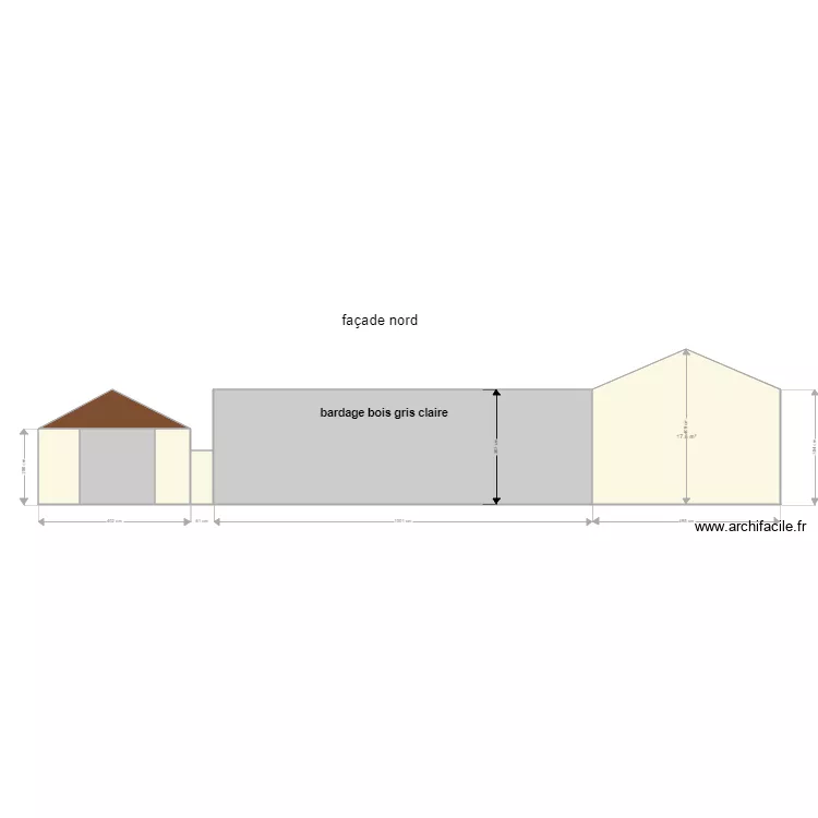 fa&ccedil;ade nord final  thoma. Plan de 