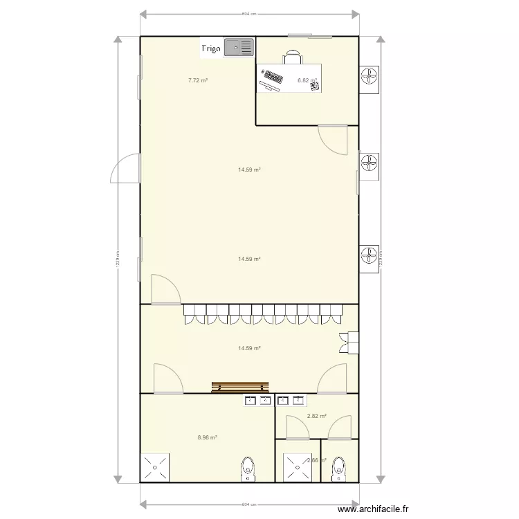 AXE SUD NEGOCE. Plan de 