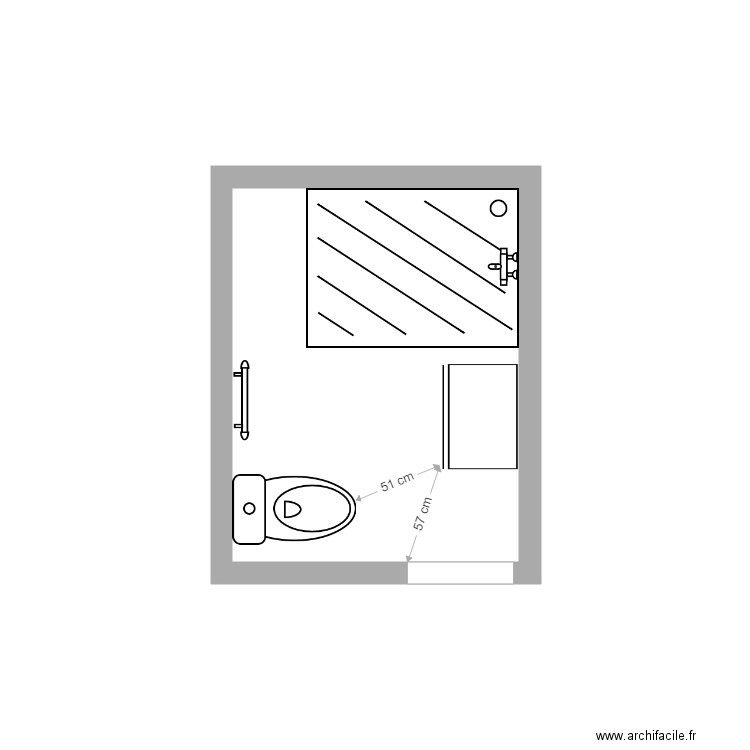 SDB T3 MAMERT. Plan de 0 pièce et 0 m2