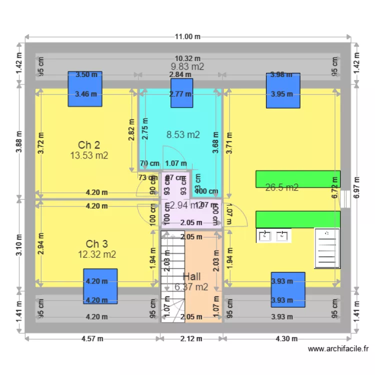 DEWULF MEZIERE 2 etage 4. Plan de DEWULF MEZIERE 2 etage 4. Plan de