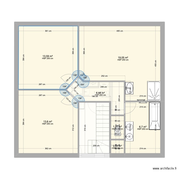 Equillemont 2 amenagement 08/23. Plan de 12 pièces et 124 m2