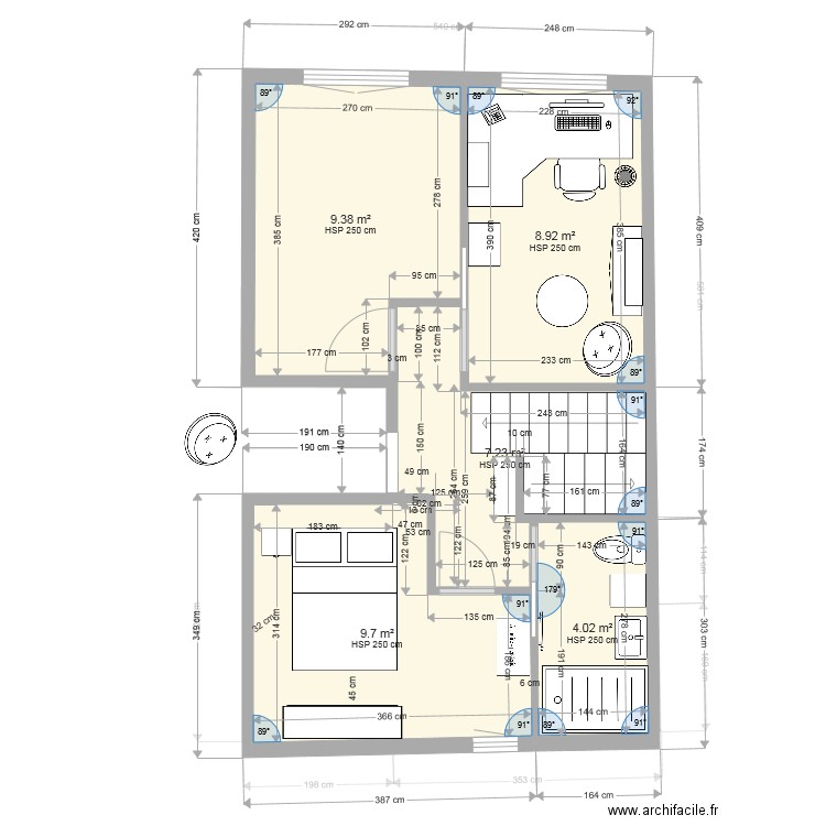 plan99 variante. Plan de 0 pièce et 0 m2