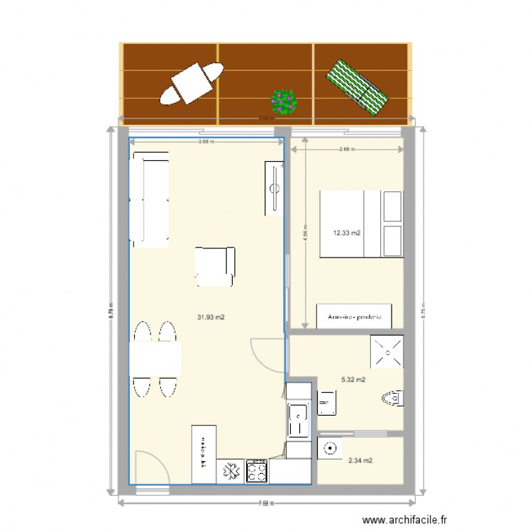 préfab03. Plan de 0 pièce et 0 m2