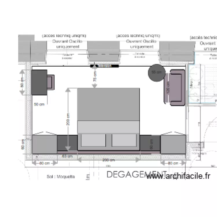 chambre 4 silk new. Plan de 