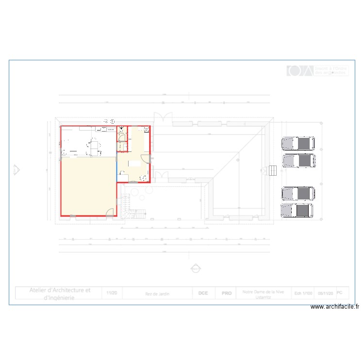 SOUS SOL. Plan de 0 pièce et 0 m2