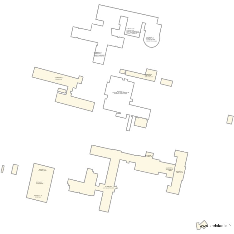 HOPITAL DE CORBIE 80. Plan de 0 pièce et 0 m2