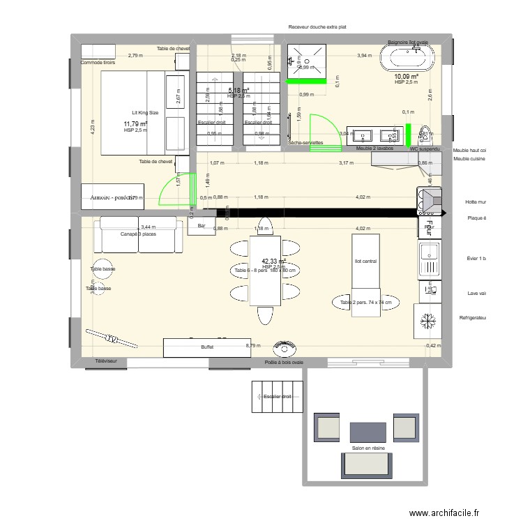 Maison Cortébert  1 Etage avec modif. Plan de 0 pièce et 0 m2