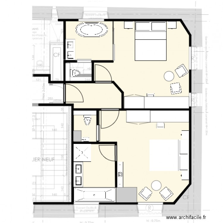 Chambre 6 et 7 Lisa Paunovitch D. Plan de 0 pièce et 0 m2