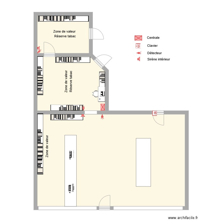 tabac le celtic alarme. Plan de 0 pièce et 0 m2