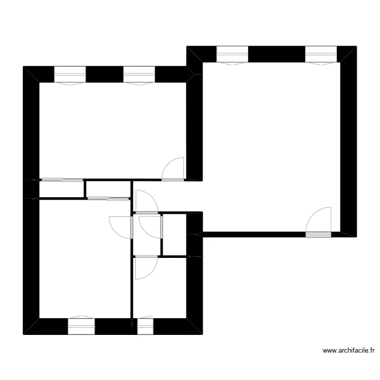 BLV HARO. Plan de 8  et 59 m²