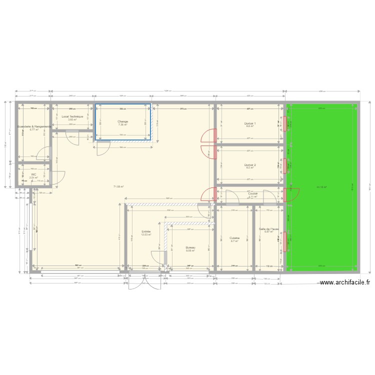 PROJET PARMAIN. Plan de 0 pièce et 0 m2