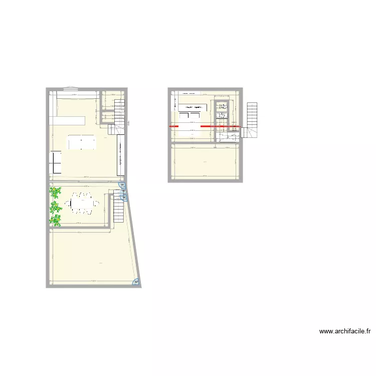 PLAN NU ECHELLE REELE TAT agencement 1. Plan de 