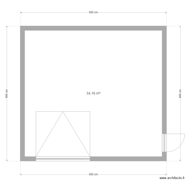 garage. Plan de 0 pièce et 0 m2