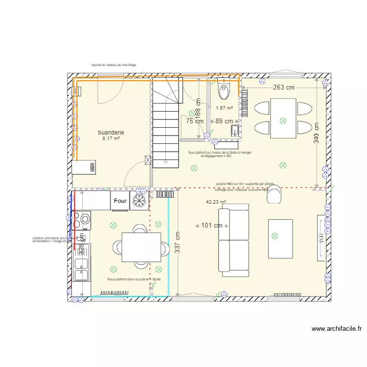 Projet ANAHID et ANTOINE RDC2. Plan de 
