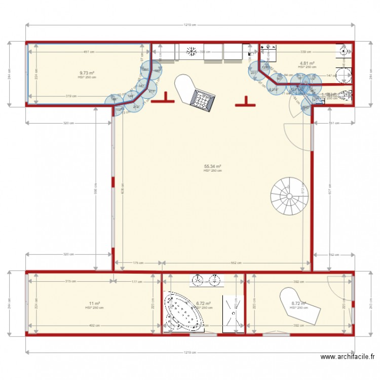 Maison Habitation ST CLAIR. Plan de 0 pièce et 0 m2
