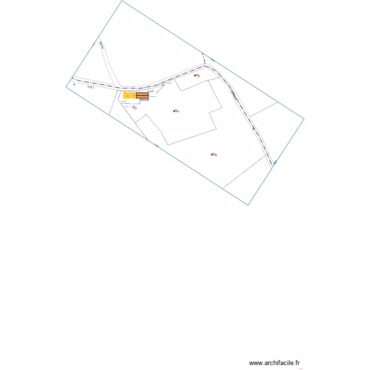 Avec c&ocirc;tes. Plan de 