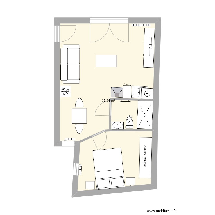 appartement C2 propo3. Plan de 0 pièce et 0 m2