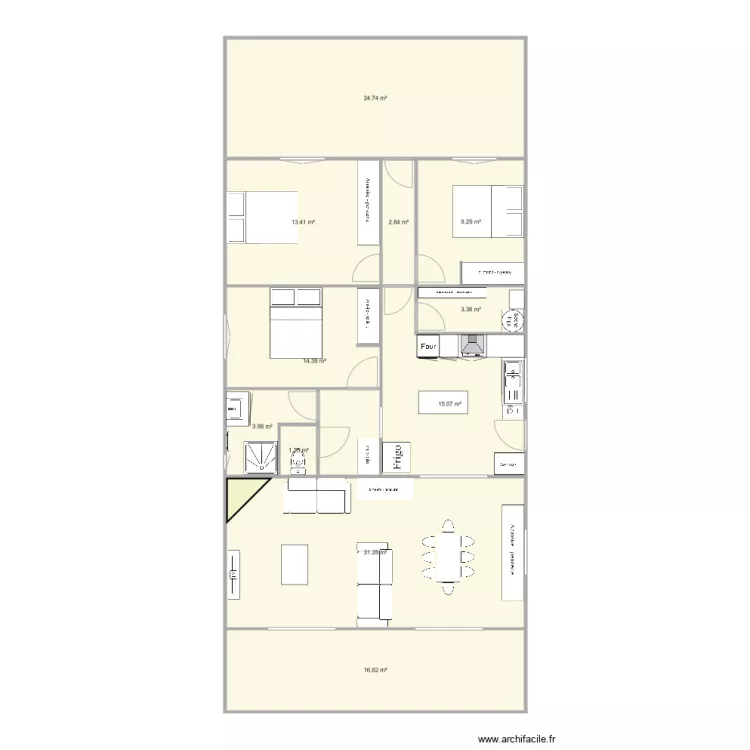 axel maison. Plan de 