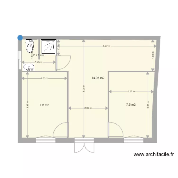 PETITE MAISON PATRICK 2 CH. Plan de 