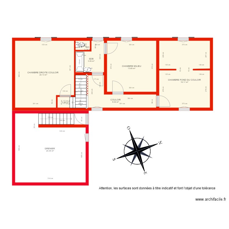 BI 3688 ETAGE. Plan de 0 pièce et 0 m2