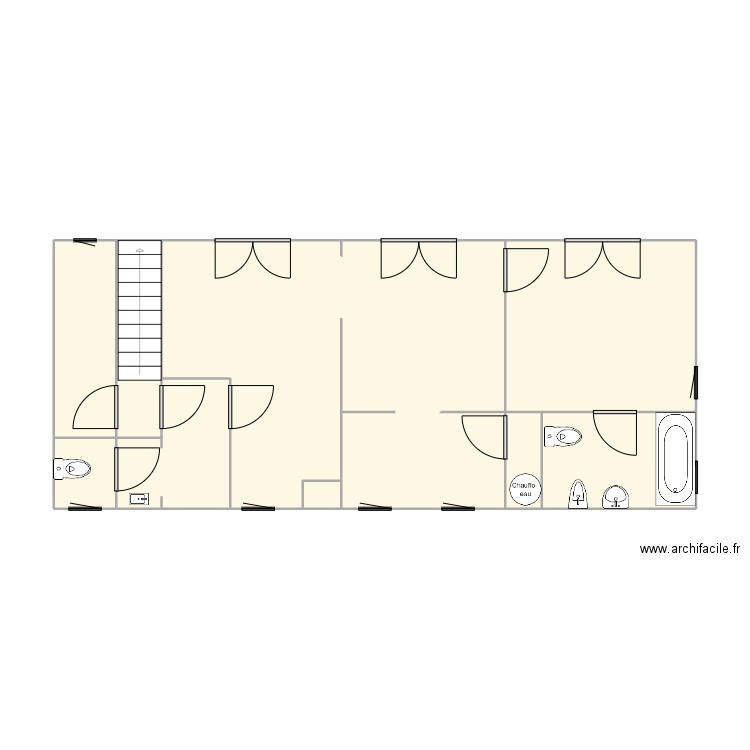 Esquelmes. Plan de 9 pièces et 59 m2