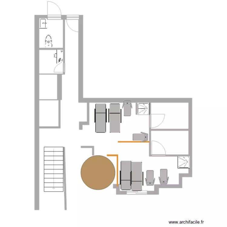 fitness room v1. Plan de 