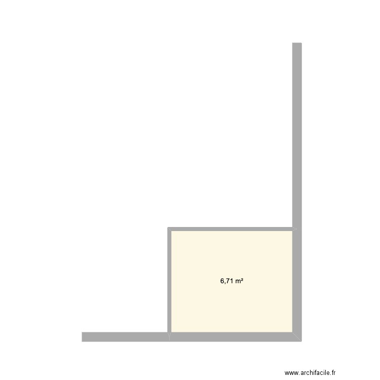 Chatenay. Plan de 1 pièce et 7 m2