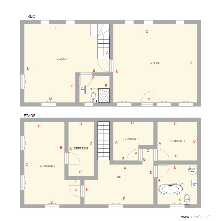 PARISH. Plan de 0 pièce et 0 m2