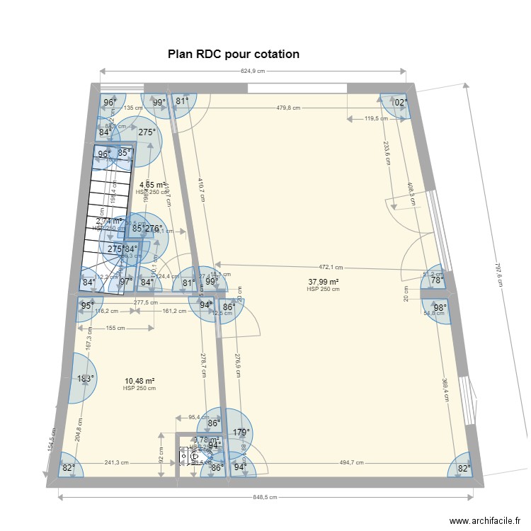 PAMIERS3 RDC pour cotation2. Plan de 0 pièce et 0 m2