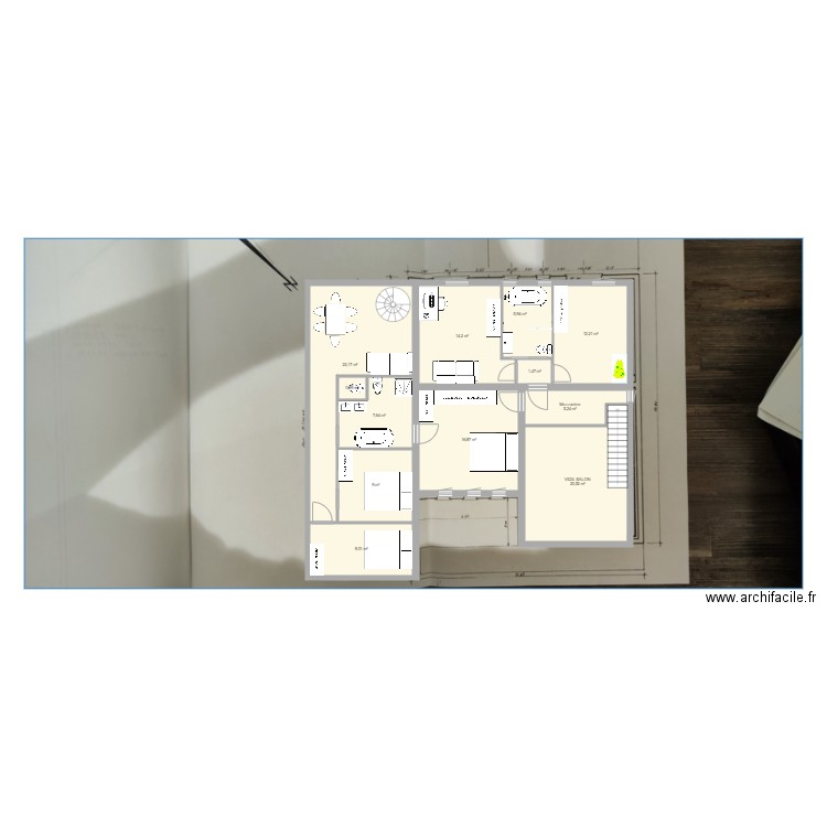 étage 1 version 3. Plan de 0 pièce et 0 m2