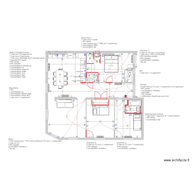 fabre 5 novembre élec. Plan de 0 pièce et 0 m2