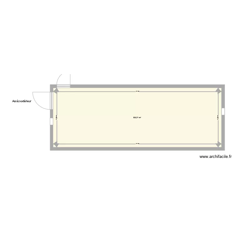 Ecurie actuelle. Plan de 