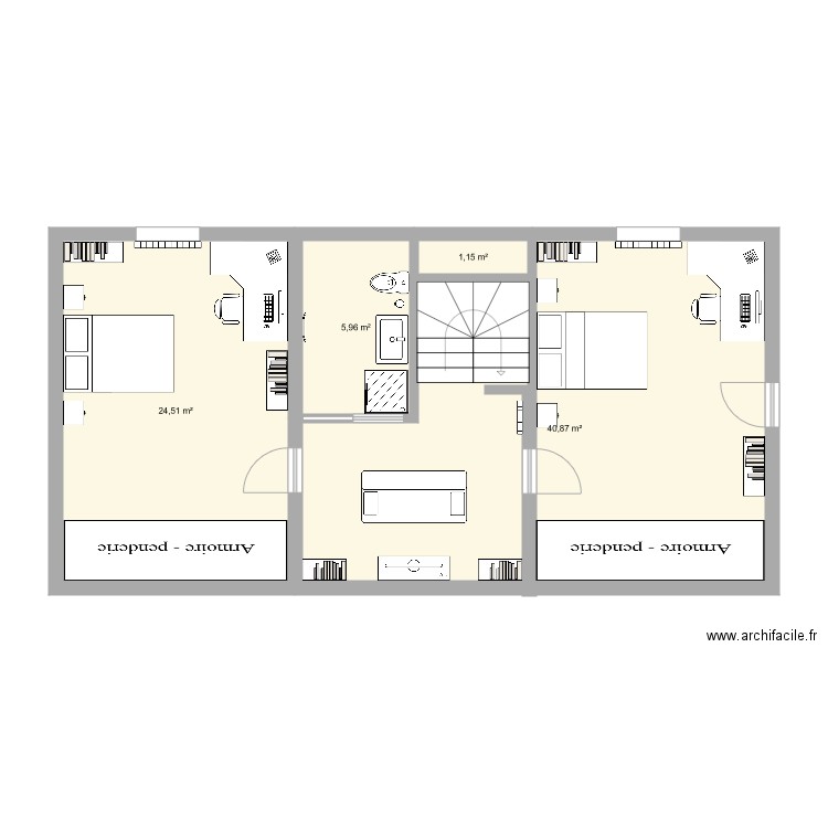 ETAGE MAISON. Plan de 0 pièce et 0 m2