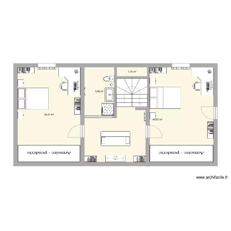 ETAGE MAISON. Plan de 