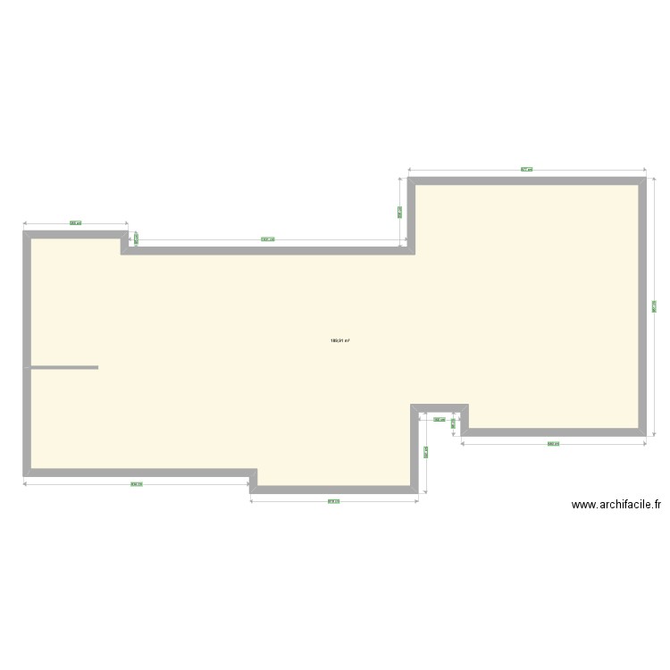 Maison. Plan de 1 pièce et 190 m2