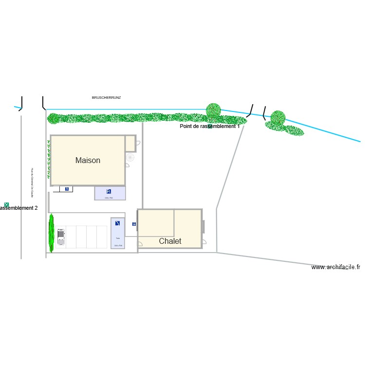 Plan parking 2. Plan de 0 pièce et 0 m2