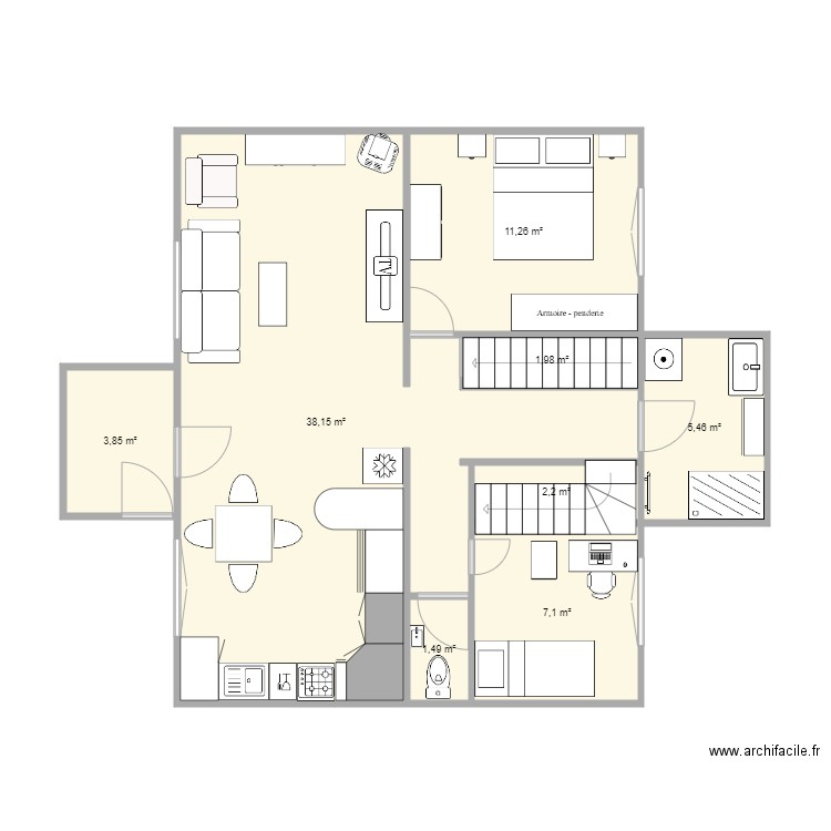 projet maison Cleder. Plan de 0 pièce et 0 m2