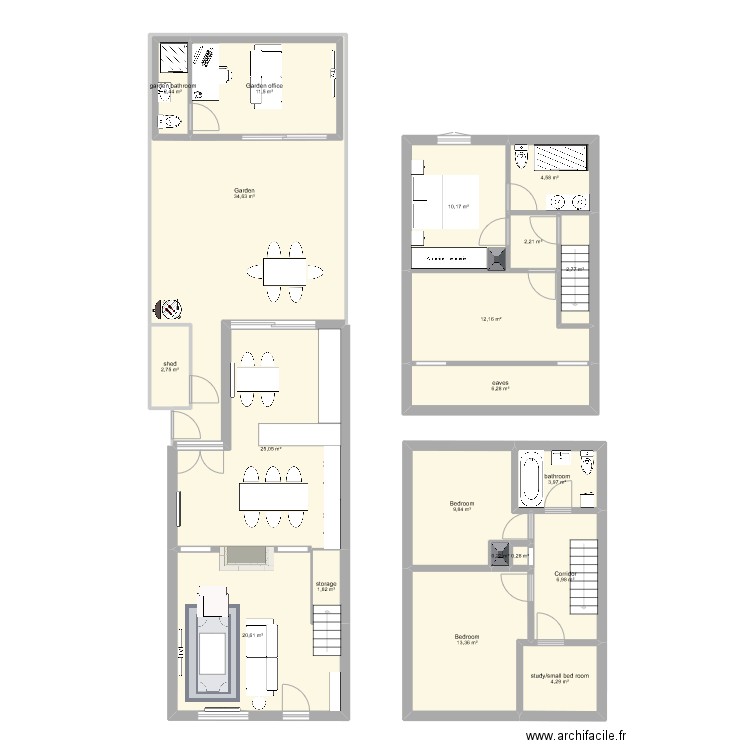 Alfriston 2. Plan de 20 pièces et 193 m2