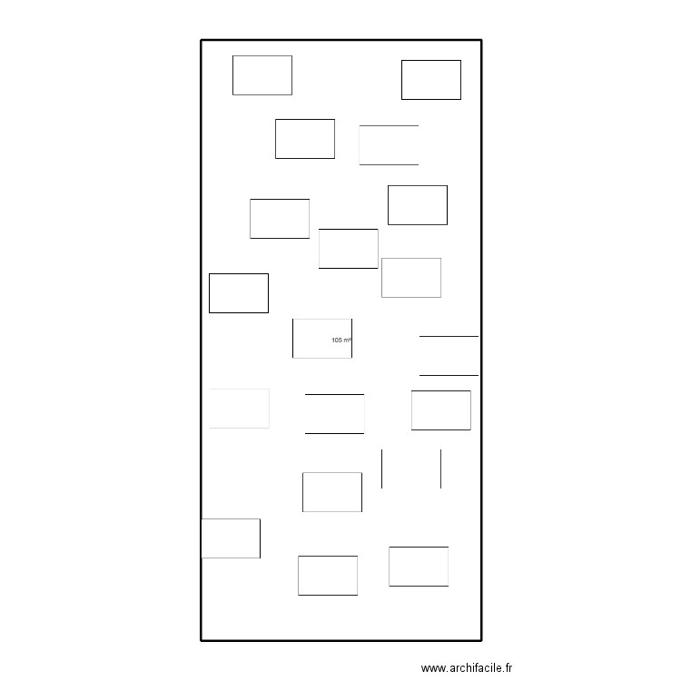CLASSE DE TECHNOLOGIE. Plan de 1 pièce et 105 m2