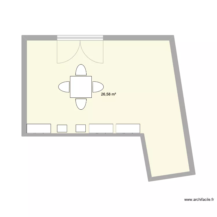 salle de bain chambre &agrave; coucher. Plan de 