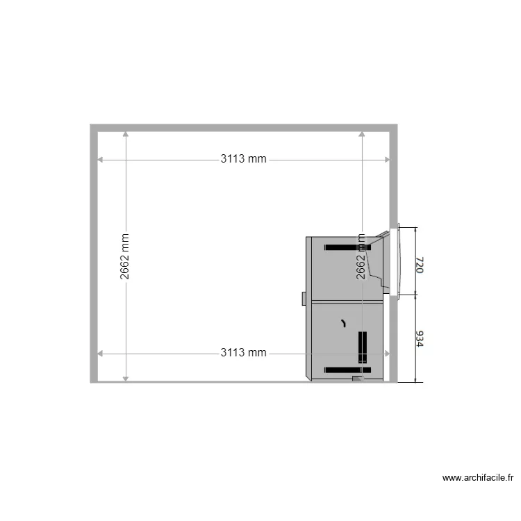 COUPE EXISTANT VAISON 328. Plan de 