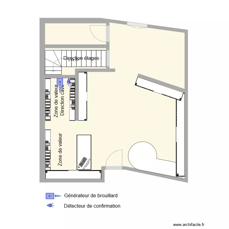 TABAC cublize fumi. Plan de 