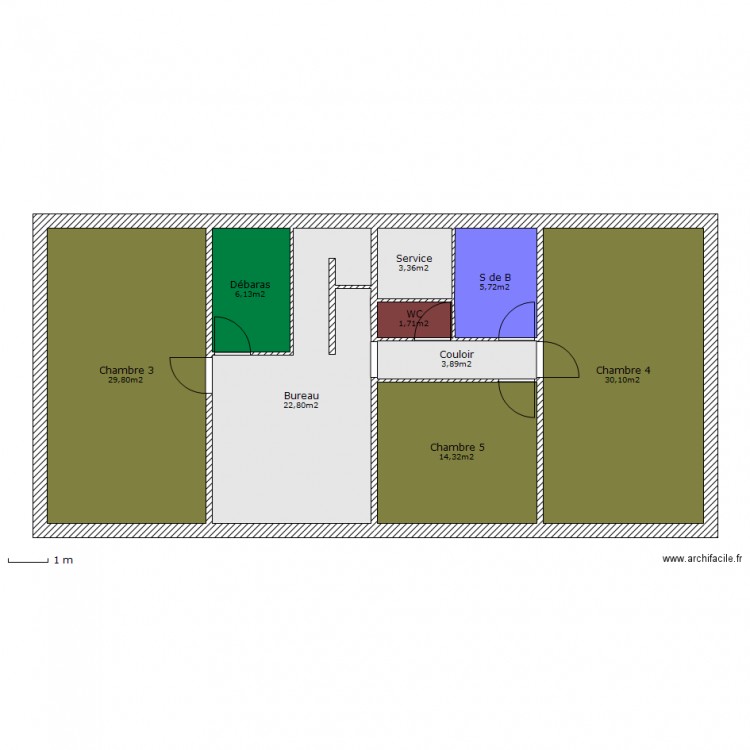 Maison modif N 2. Plan de 0 pièce et 0 m2