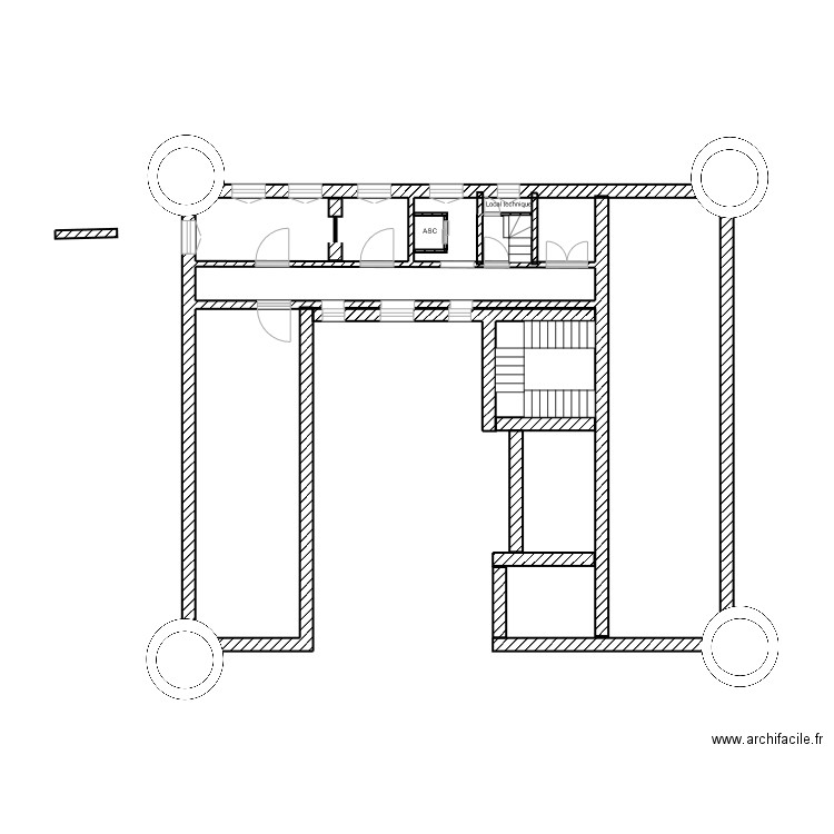 Chateau 2. Plan de 1 pièce et 4 m2