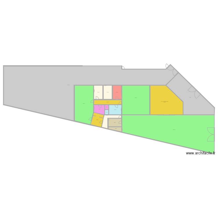 ak99 1005A SIMULATION RESIDENCE ETUDIANTE. Plan de 0 pièce et 0 m2