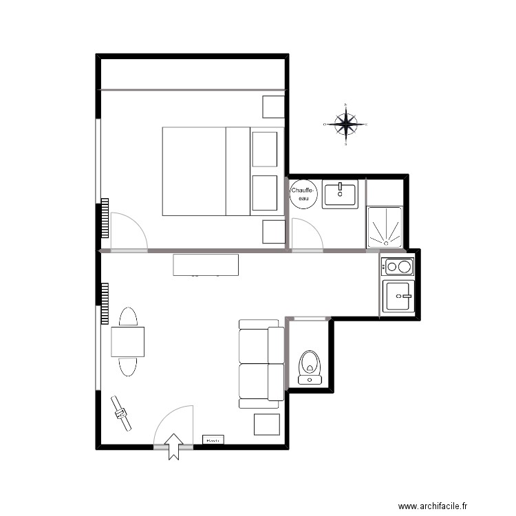 Plan appartement Maria. Plan de 7 pièces et 29 m2
