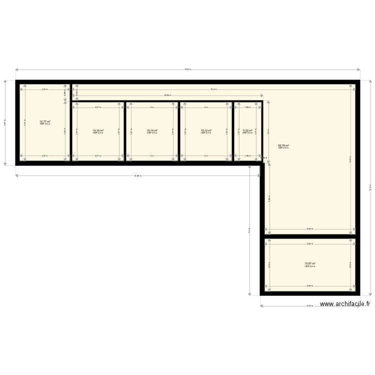 Plan lot 1 gaillagues. Plan de 0 pièce et 0 m2